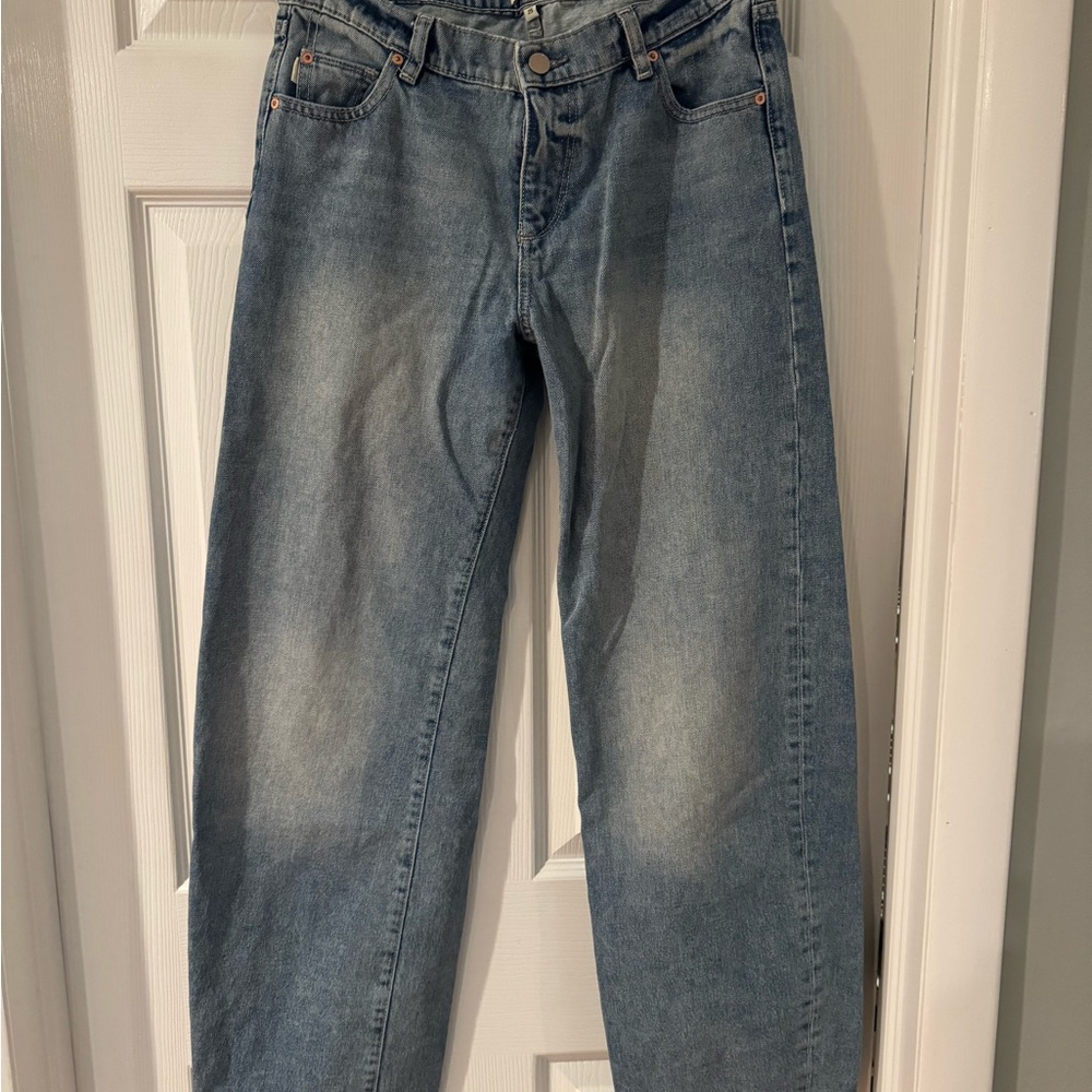 DL1961 Faded Blue Boyfriend Jeans